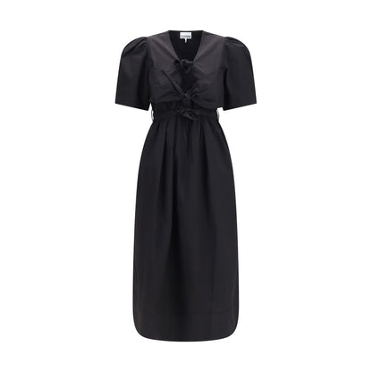 Ganni Black Cotton Casual Dress