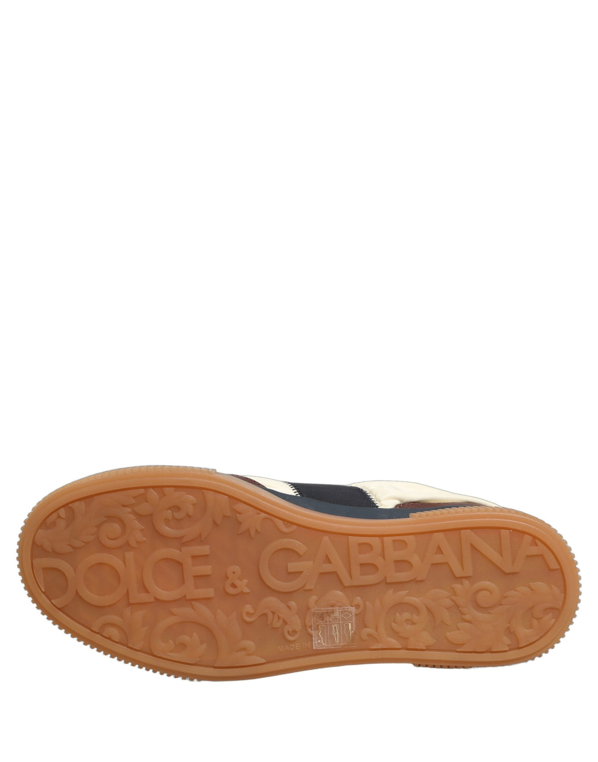 Dolce & Gabbana Multicolor Leder MIAMI Low Top Herren Sneaker Schuhe