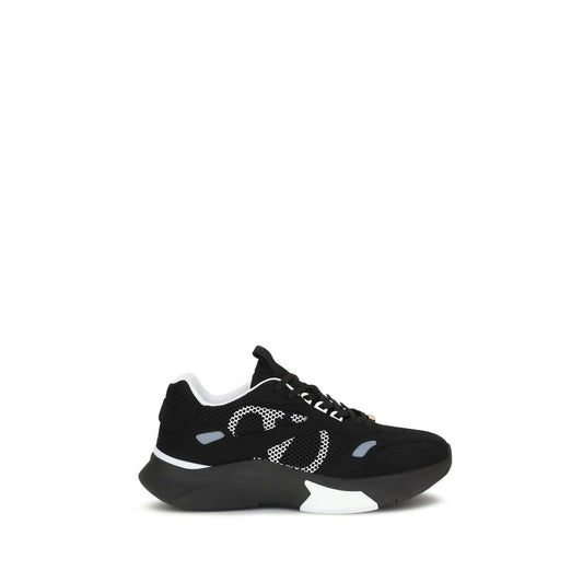 Valentino Garavani Black Polyester Athletic Sneakers