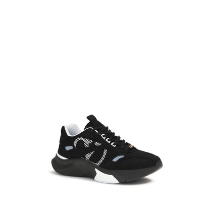 Valentino Garavani Black Polyester Athletic Sneakers