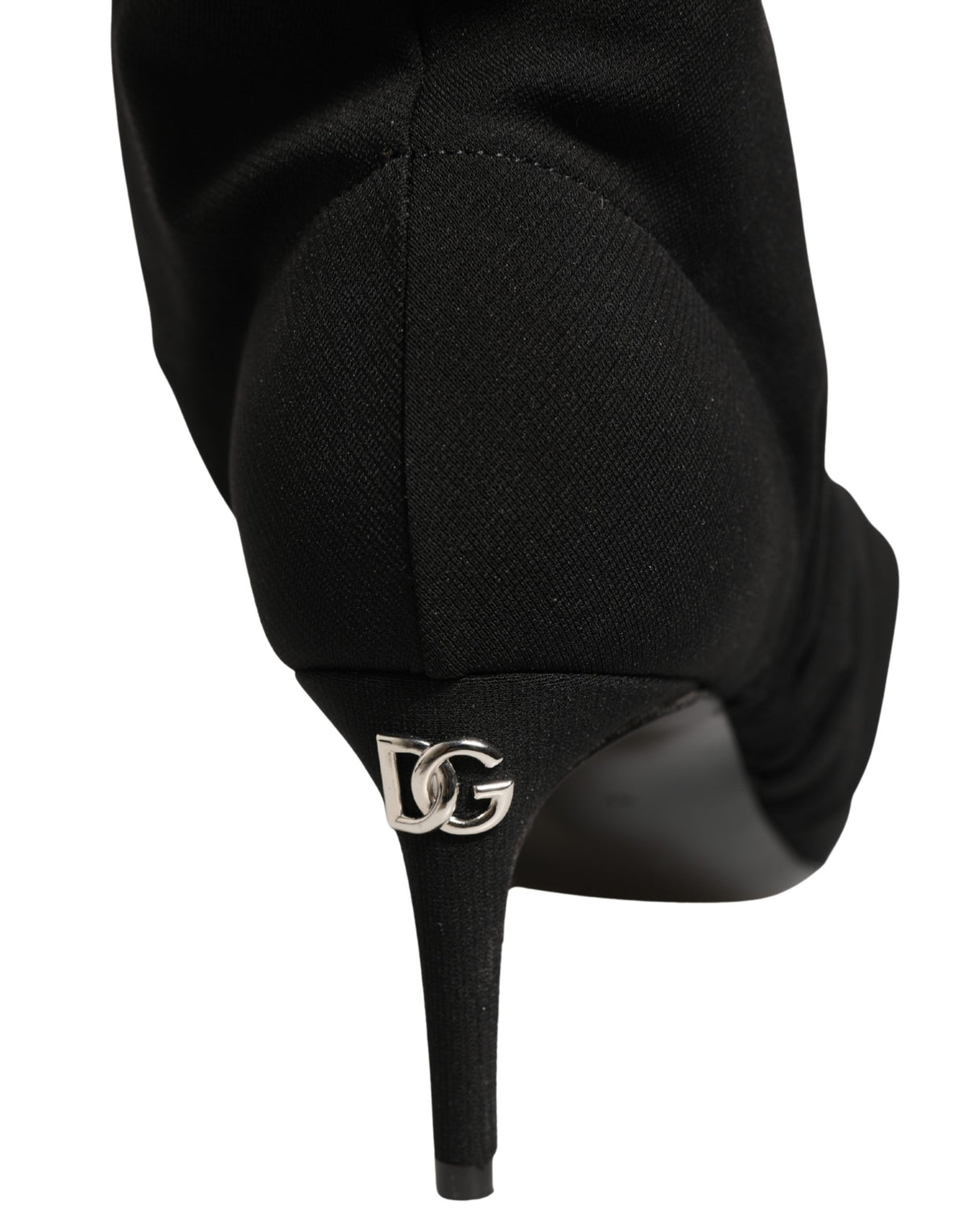 Dolce & Gabbana Schwarze Stretch Sockenabsatz Stiefeletten Schuhe