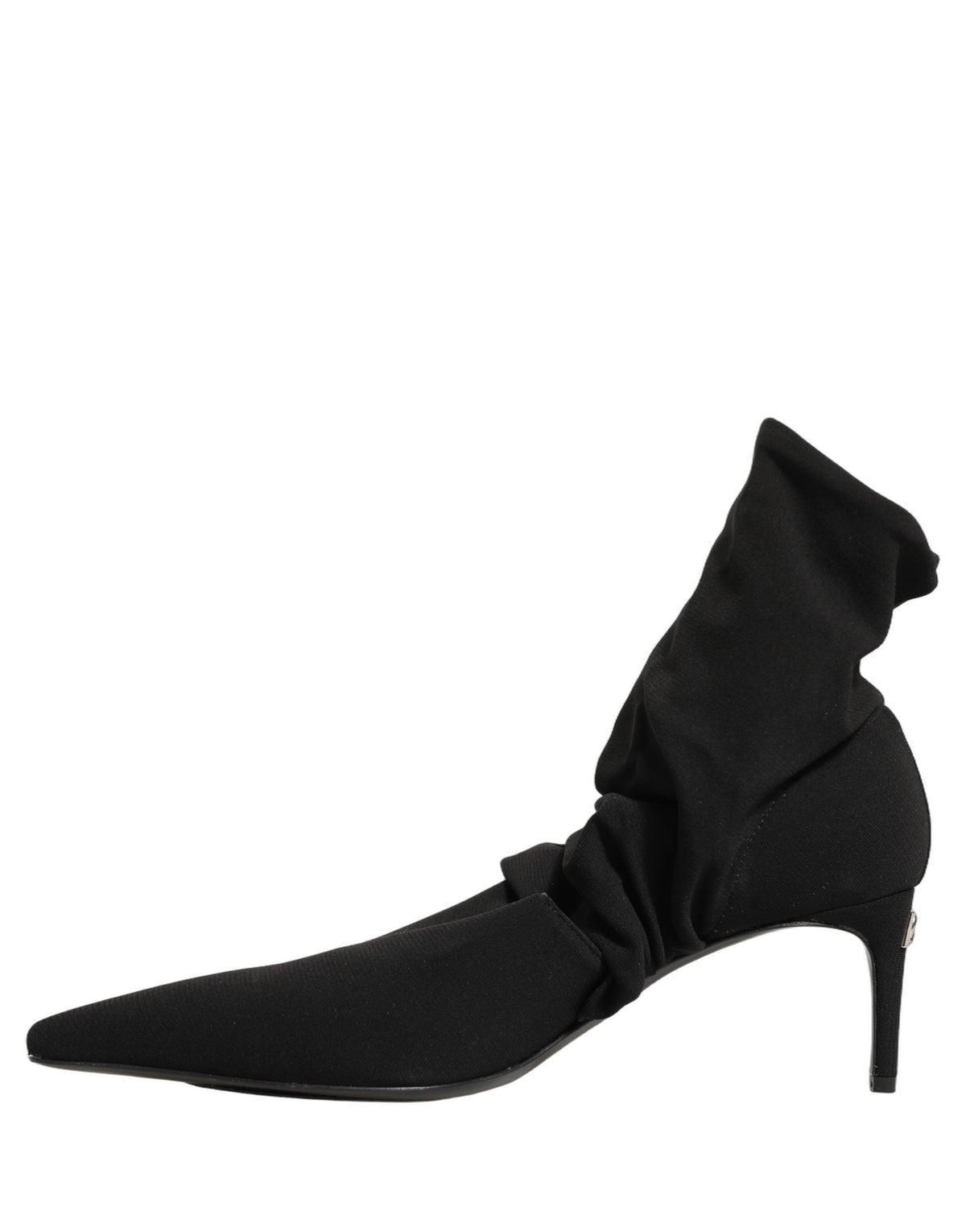 Dolce & Gabbana Schwarze Stretch Sockenabsatz Stiefeletten Schuhe