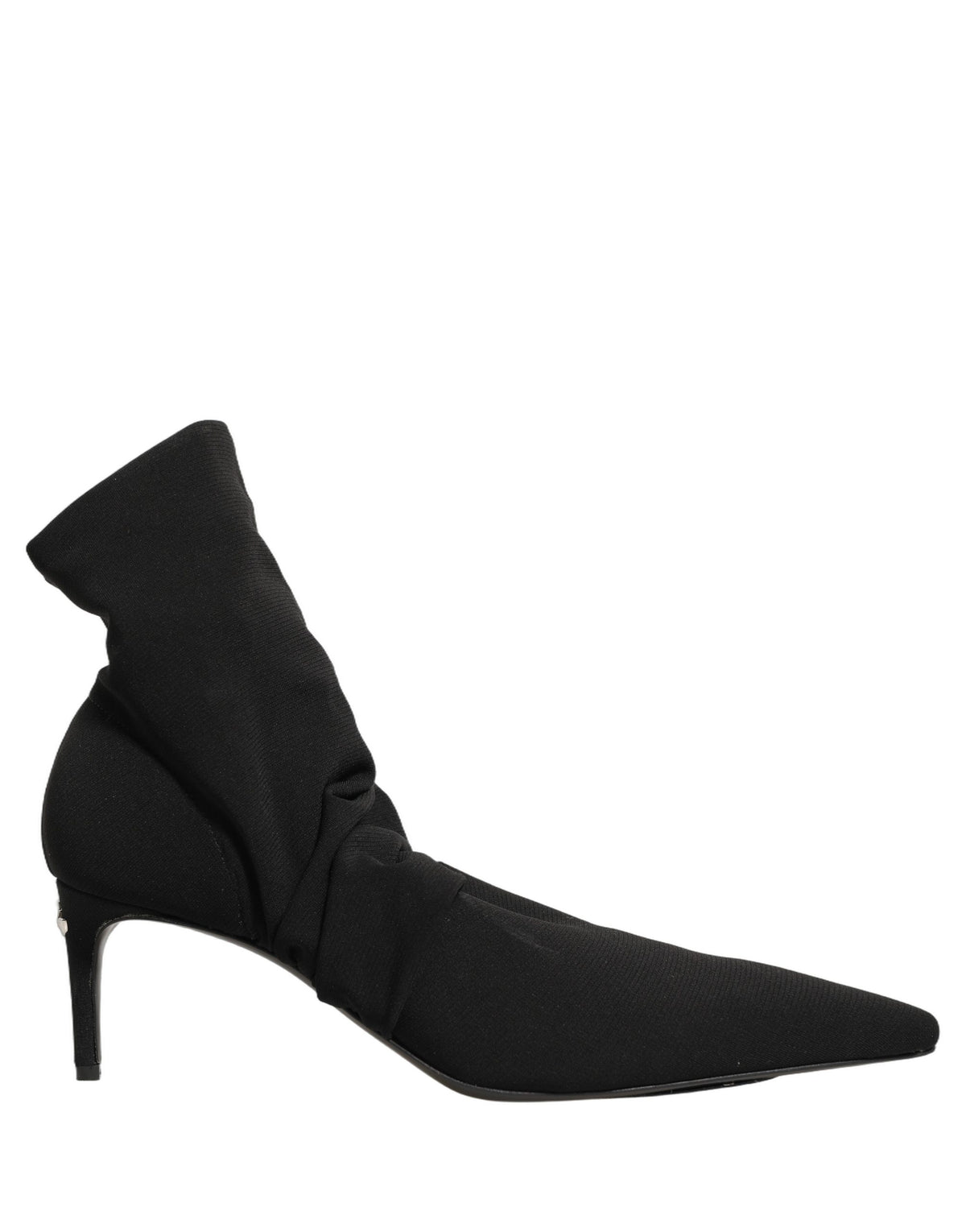 Dolce & Gabbana Schwarze Stretch Sockenabsatz Stiefeletten Schuhe