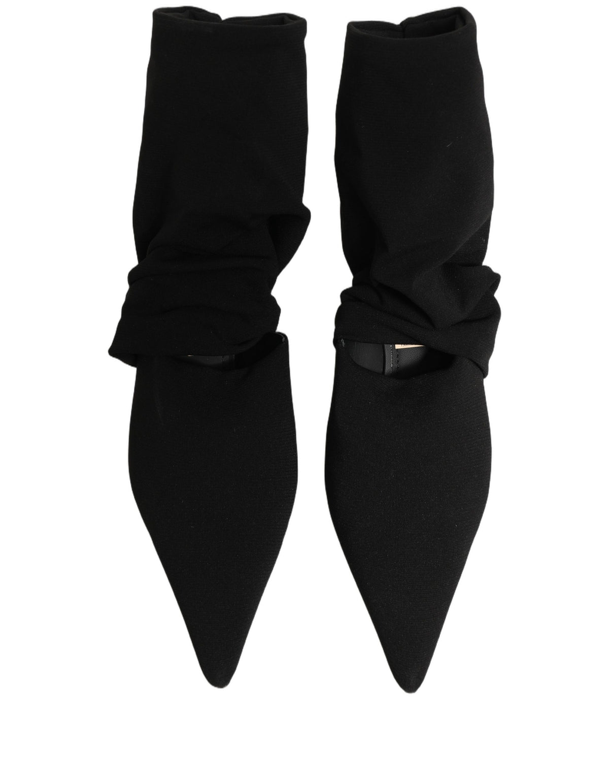 Dolce & Gabbana Schwarze Stretch Sockenabsatz Stiefeletten Schuhe