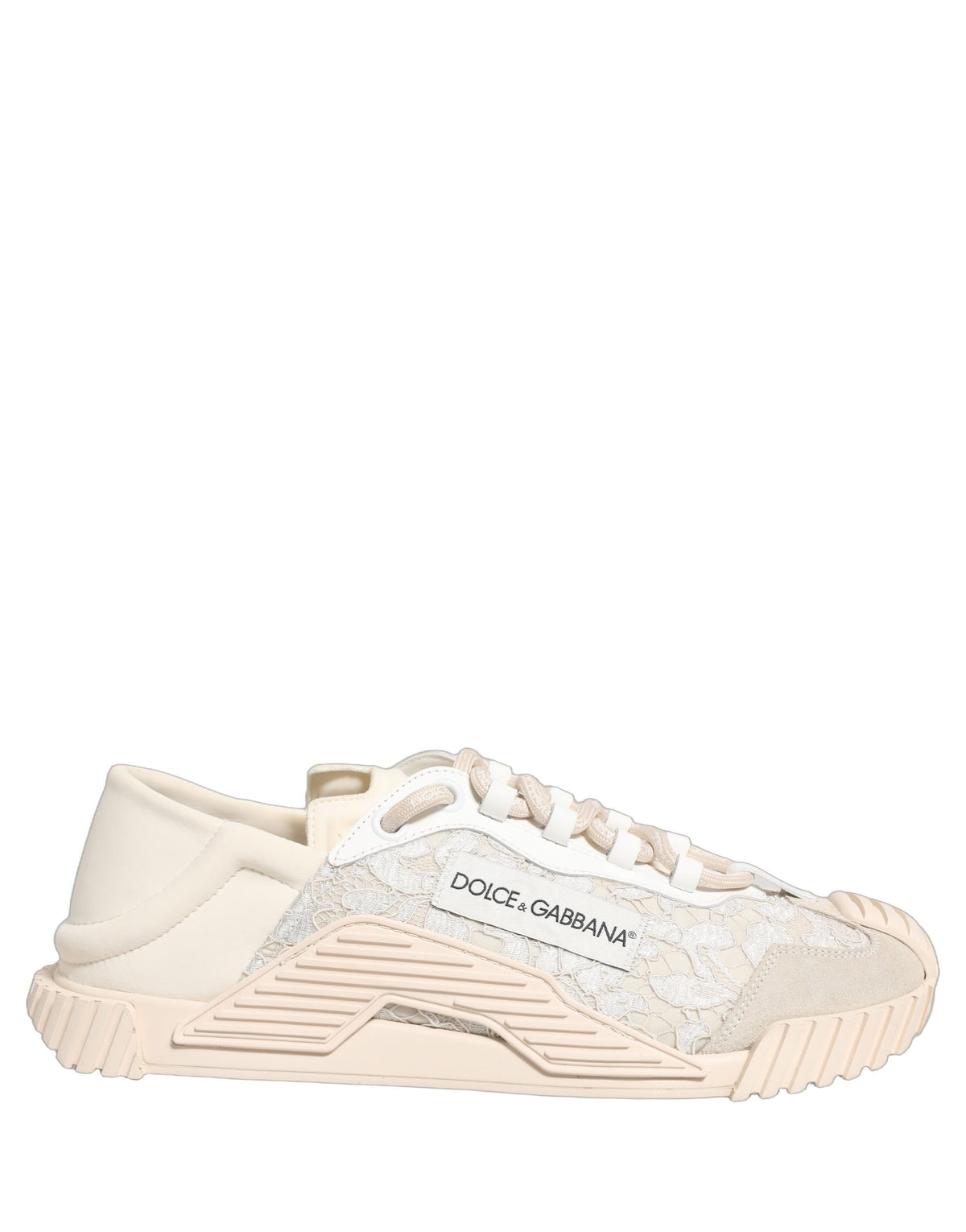 Dolce & Gabbana Weiße Schnürsenkel NS1 Low Top Sneaker Sportschuhe