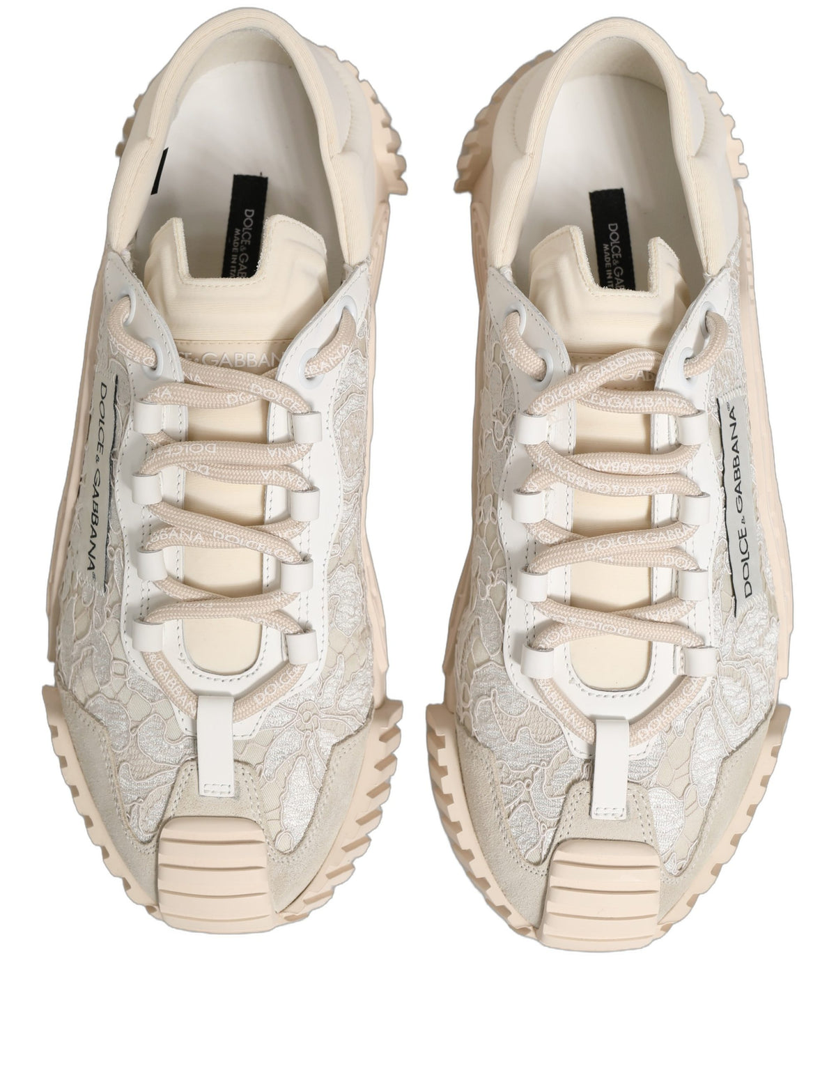 Dolce & Gabbana Weiße Schnürsenkel NS1 Low Top Sneaker Sportschuhe