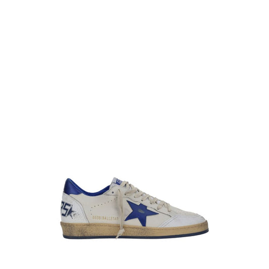 Golden Goose White Goatskin Low Top Sneakers