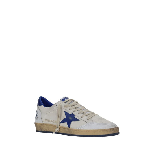 Golden Goose White Goatskin Low Top Sneakers