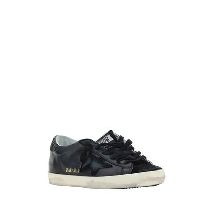 Golden Goose Black Calf Leather Bos Taurus Sneakers
