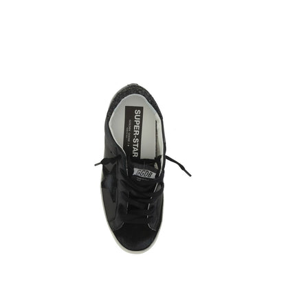 Golden Goose Black Calf Leather Bos Taurus Sneakers