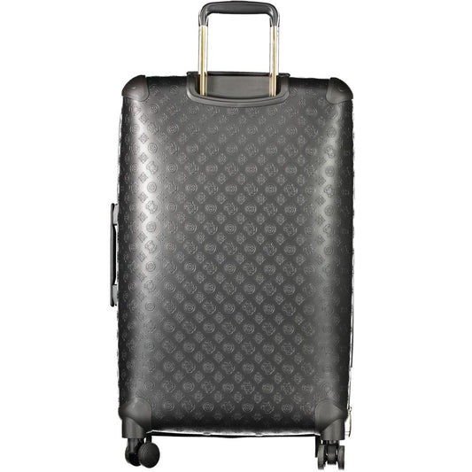 Guess Jeans Black Polyurethane Women's Travel Bag