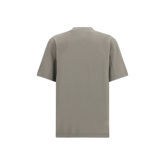 Brunello Cucinelli Bicolor Cotton T-Shirt