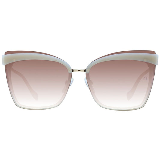 Ana Hickmann Beige Metal Sunglasses