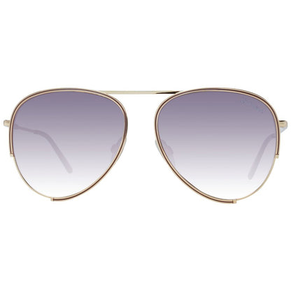 Ana Hickmann Gold Metal Sunglasses