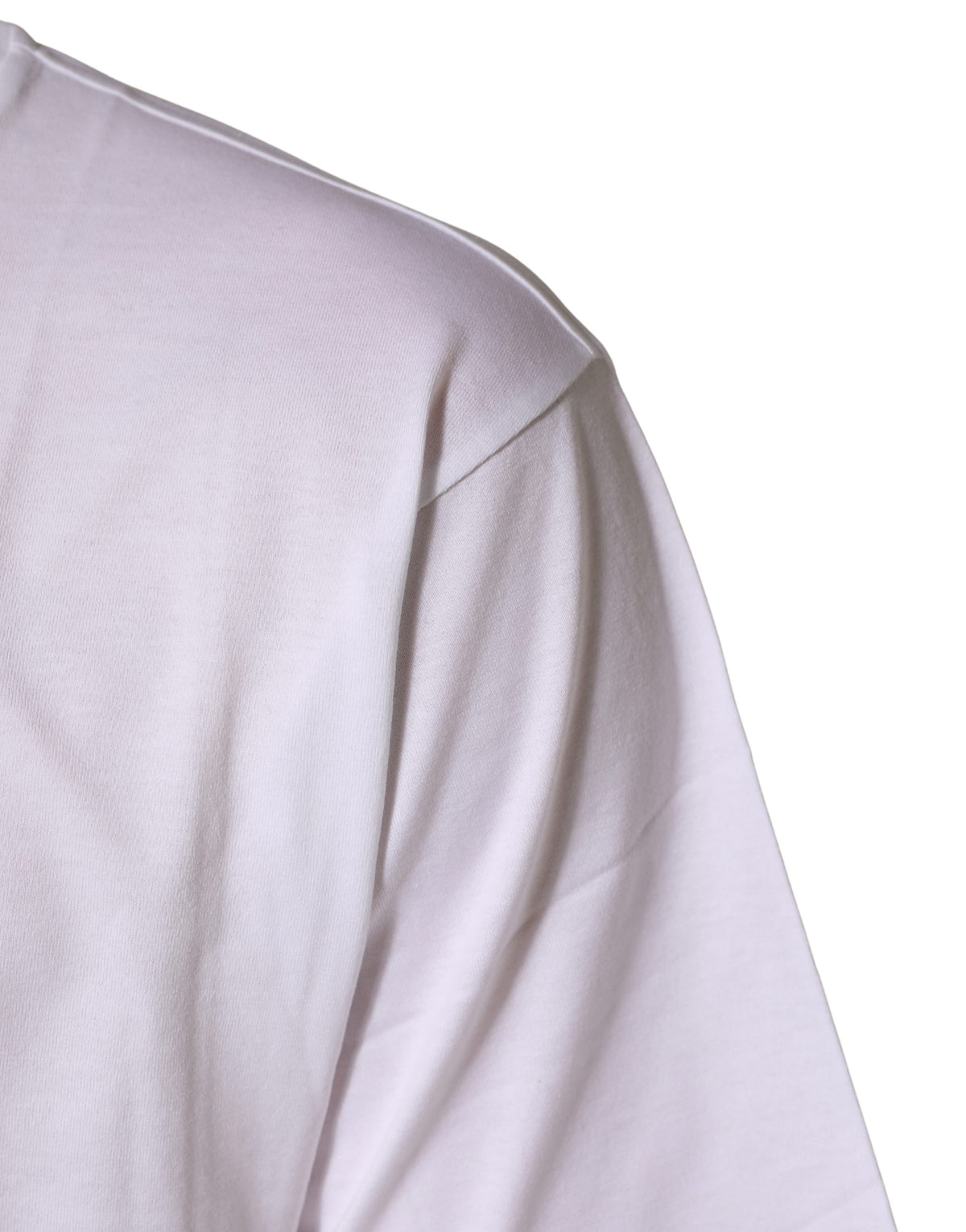 Dolce & Gabbana DG Logo T-Shirt aus Baumwolle mit weißen Metalleinsätzen und kurzen Ärmeln