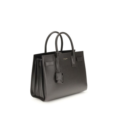 Saint Laurent Gray Calf Leather Bos Taurus Handbag