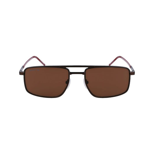 Lacoste Brown Metal Sunglasses