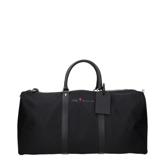 Kiton Black Nylon Luggage And Travel