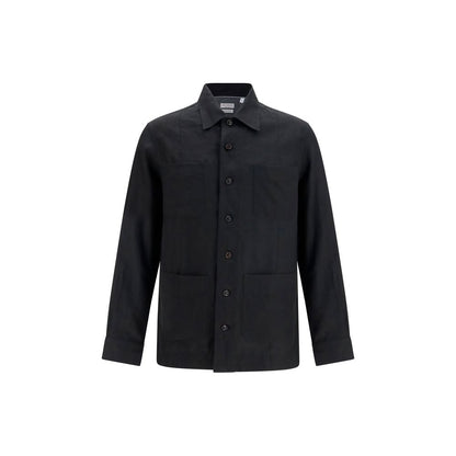 Brunello Cucinelli Black Linen Denim Jacket