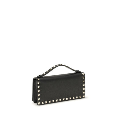 Valentino Garavani Black Calf Leather Bos Taurus Wallet