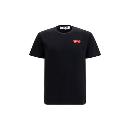 Comme Des Garçons Play Black Cotton T-Shirt