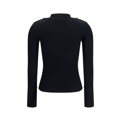 Courrèges Black Viscose Dress Shirt