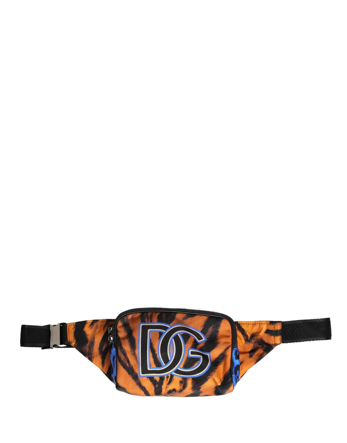 Dolce & Gabbana Braune Tiger-Print Nylon Bauchtasche Gürteltasche Herren Tasche