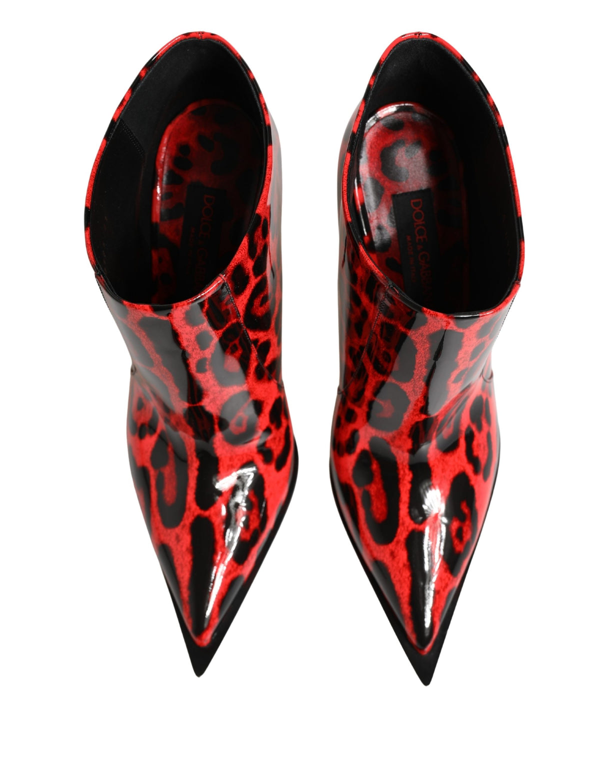 Dolce & Gabbana Rote Leopard Cardinale Stiefeletten