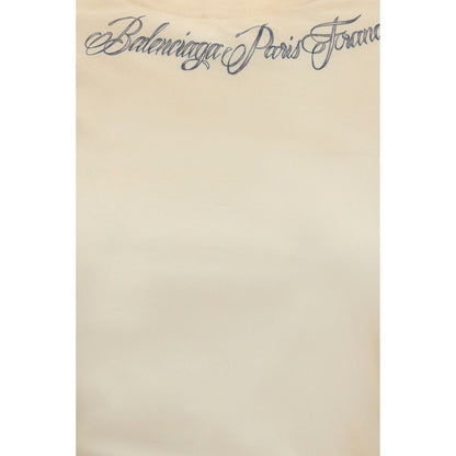 Balenciaga Beige Cotton T-Shirt
