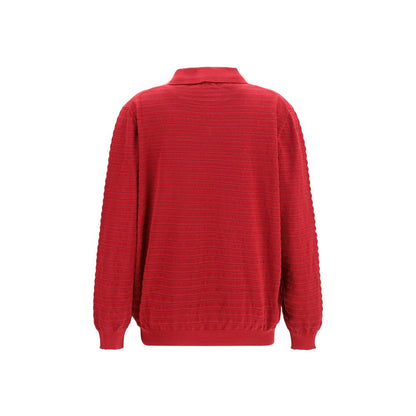 Miu Miu Bordeaux Cotton Polo Shirt