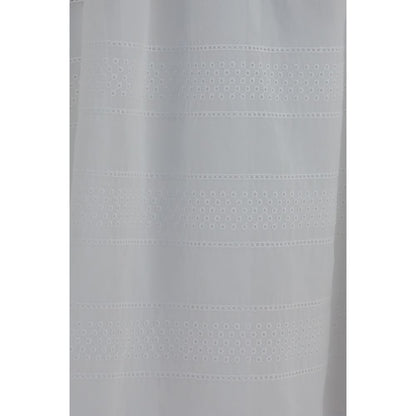 Brunello Cucinelli White Cotton Long Skirt