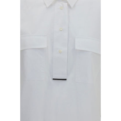 Brunello Cucinelli White Cotton Dress Shirt
