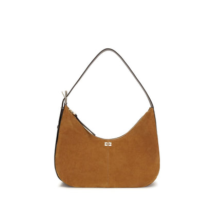 Ganni Brown Recycled Polyester Shoulder Bag