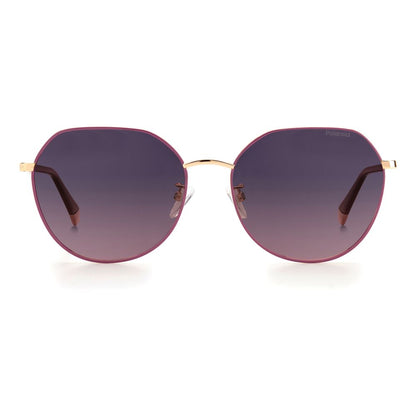 Polaroid Rose Gold Metal Sunglasses