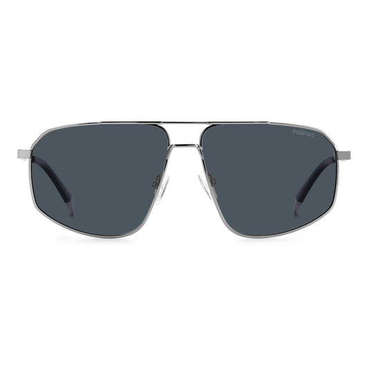 Polaroid Gray Stainless Steel Sunglasses