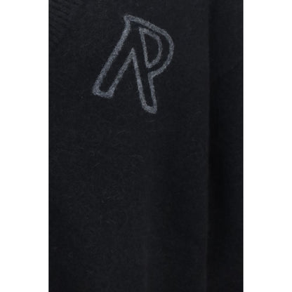 Represent Black Alpaca Vicugna Pacos Cardigan