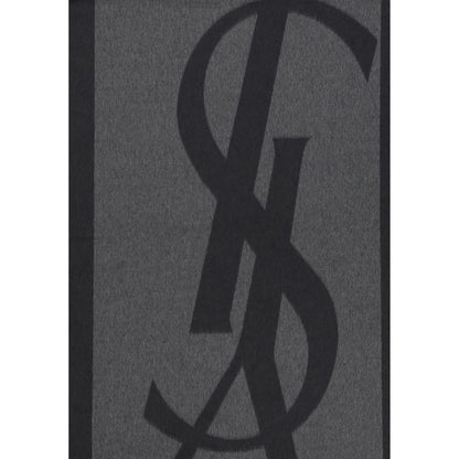 Saint Laurent Gray Silk Scarf