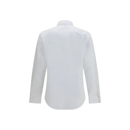 Burberry White Cotton Dress Shirt