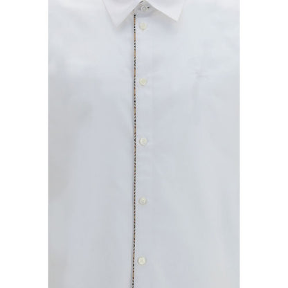 Burberry White Cotton Dress Shirt