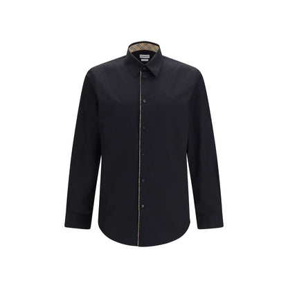 Burberry Black Cotton Dress Shirt