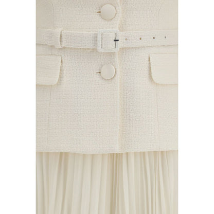 Self-Portrait Beige Polyester Cocktail Dress