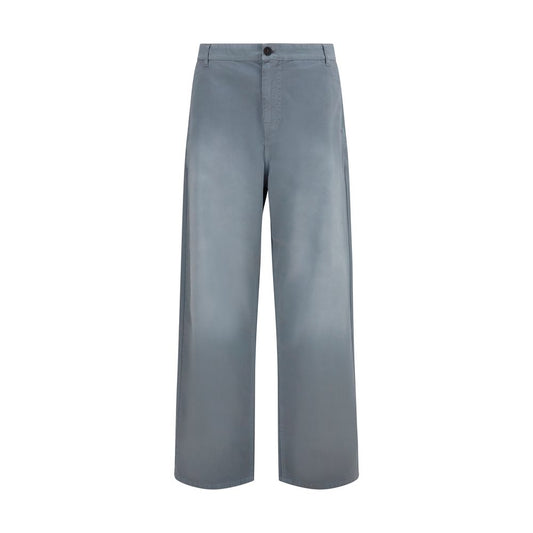 Miu Miu Gray Cotton Casual Pants