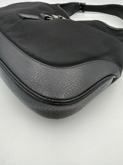 Gucci GUCCI JACKIE Leather and Canvas Handbag