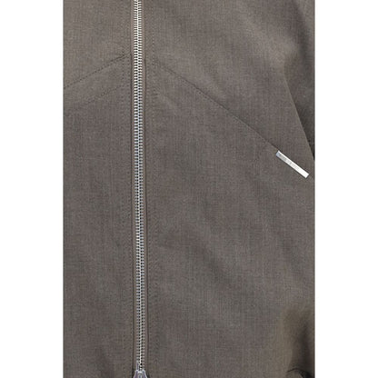 The Attico Brown Wool Oves Aries Bomber
