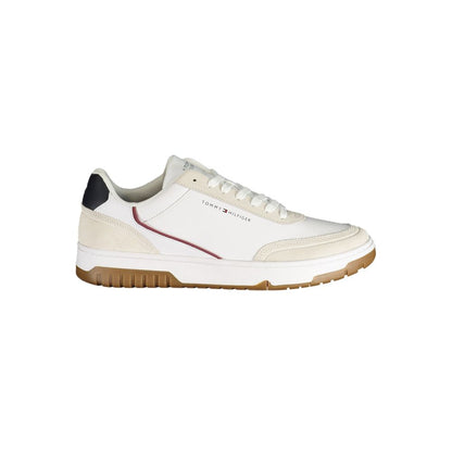 Tommy Hilfiger White Polyurethane Men's Sneaker