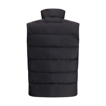 Prada Black Recycled Polyamide Sleeveless Jacket