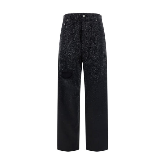 Golden Goose Black Cotton Casual Pants