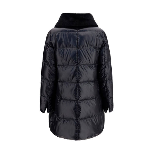 Herno Black Goose Down Full-Length Jacket