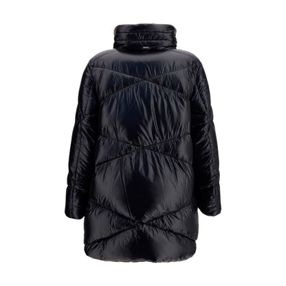 Herno Black Goose Down Full-Length Jacket