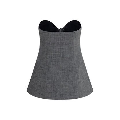 Magda Butrym Gray Wool Oves Aries Corset